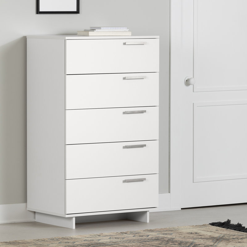 Cavalleri 29'' W 5 - Drawer Dresser, Pure White