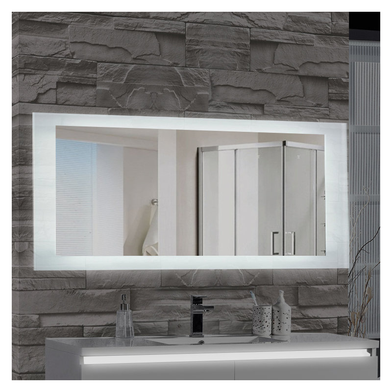 Burrard Glass Wall Mirror, 27" H x 70" W