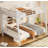 Metal Full XL Over Queen Bunk Bed For Teens And Adults,Space-Saving/Noise Reduced/No Box Spring Needed