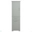 Grande armoire de rangement pour salle de bain, armoire de rangement autoportante avec deux tiroirs de tailles différentes et tablette réglable, panneau de fibres à densité moyenne avec finition peinte-351276951