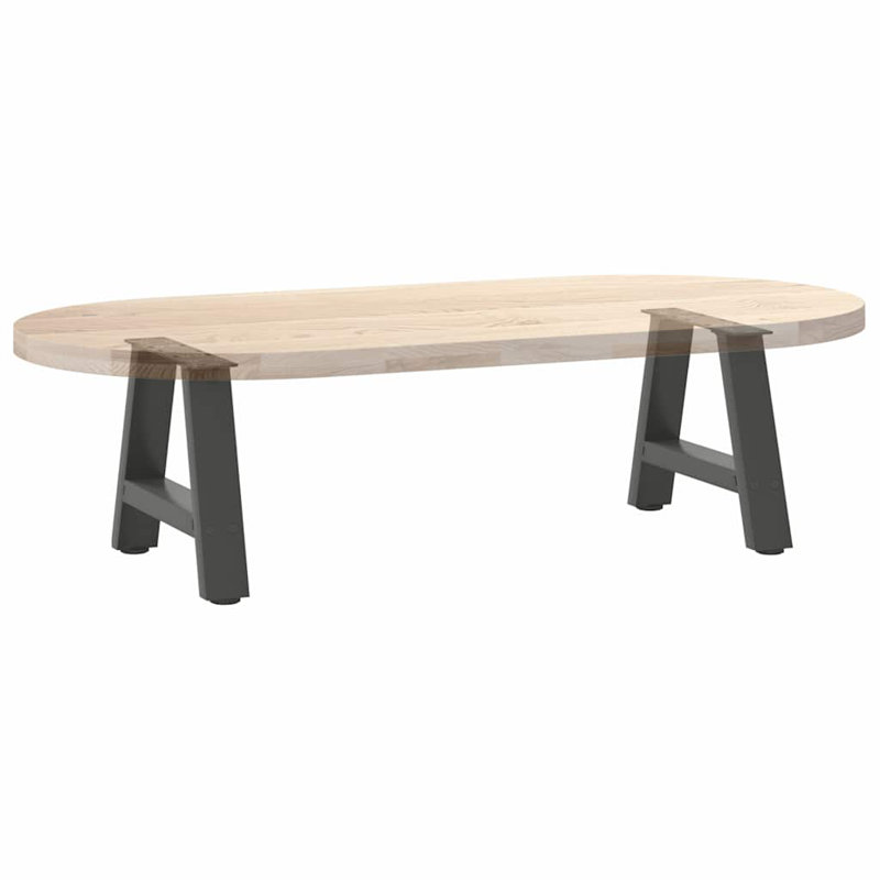 Coffee Table Leg Steel Adjustable Height, Anthracite, 11.8" H x 15.7" D