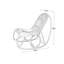 Chaise berçante Nordic Rattan Home