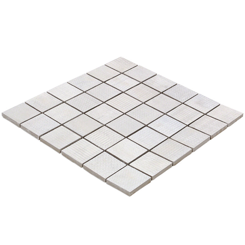 Lungo 2" x 2" Porcelain Grid Mosaic Wall & Floor Tile, White