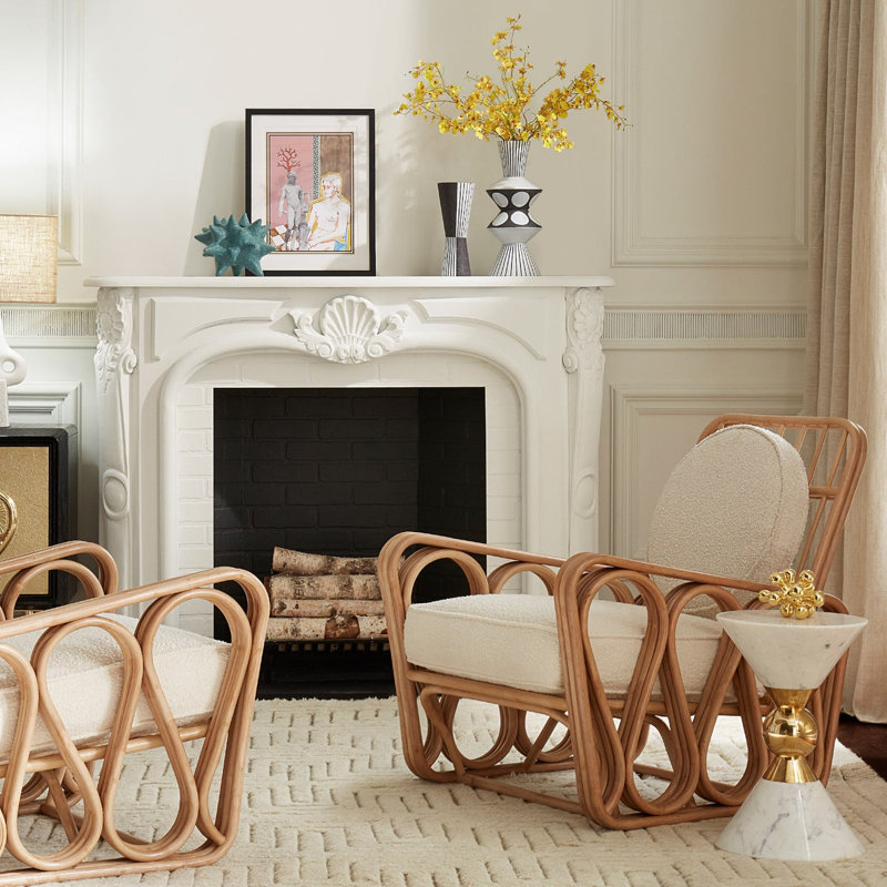Riviera Lounge Chair, Natural
