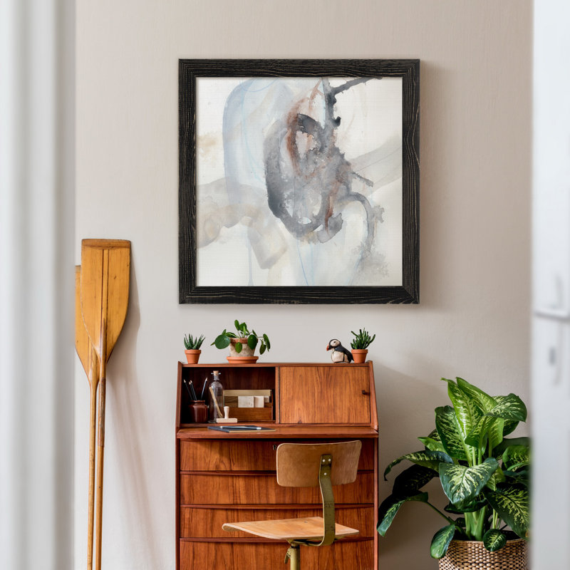 Supposition IV, reproduction d’art sur toile encadrée, H 27,5 po x l 27,5 po x P 1,5 po, Cadre noir