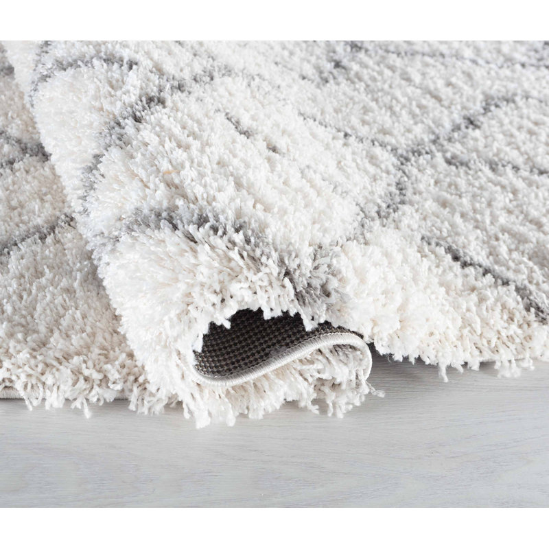 Thornburg Geometric Shag Area Rug, Rectangle 200 x 290cm