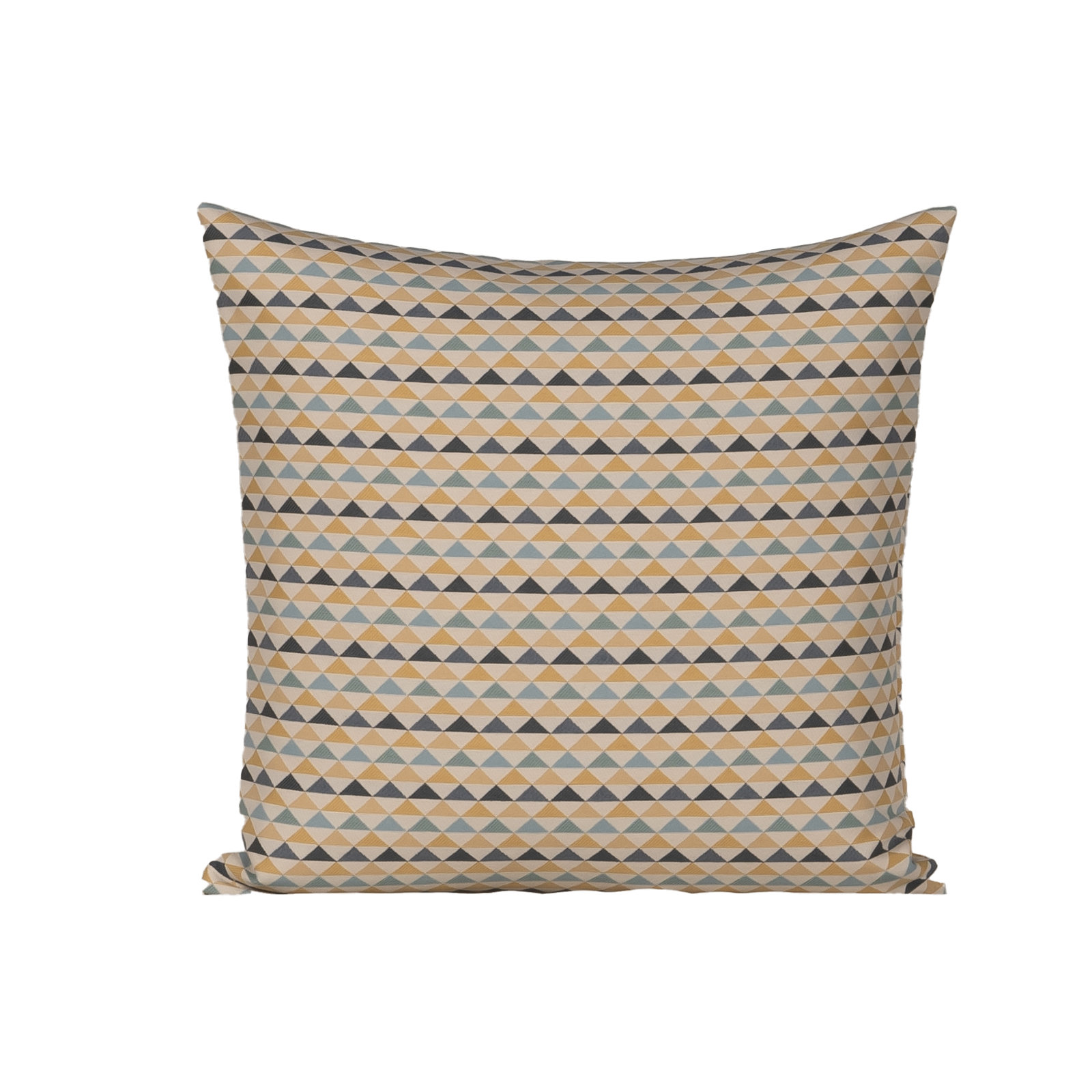 Mauna Geometric Indoor/Outdoor Throw Pillow, Yellow, Square 26"