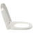 vidaXL Soft-cCose Toilet Seat with Quick-Release Design White Square-79062261