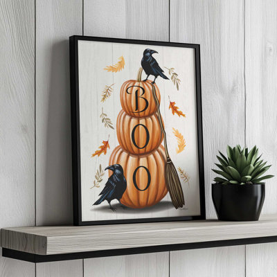 «Stacked Pumpkins» par Elizabeth Tyndall, reproduction d'art