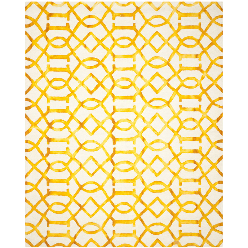 Lorna Hand Tufted Wool Geometric Rug, Rectangle 8' x 10'