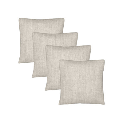Ensemble de 4 coussins décoratifs Sunbrella, coussins décoratifs d'extérieur carrés de 26 po x 26 po