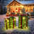 3PCS Lighted Artificial Greenery Gift Boxes