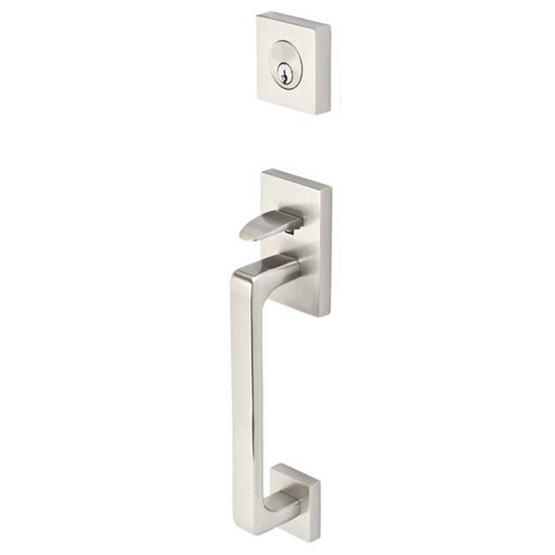 Entretoise tubulaire Emtek, Levier Helios, Nickel satiné, Gaucher