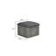Ensemble de 5 tables basses grises 5 pièces-985673713-985673716