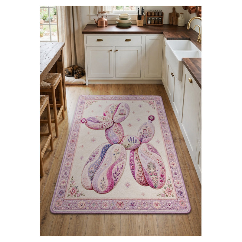 Tapis tissé à la crème Mosso, 2'4" x 3'11"