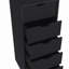 Commode Kamran, cinq tiroirs Narrows, finition blanche-649732669