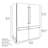 ZLINE Autograph 60 in. Built-In Refrigerator w/ Gray Interior and Polished Gold Helix Handles-119340832