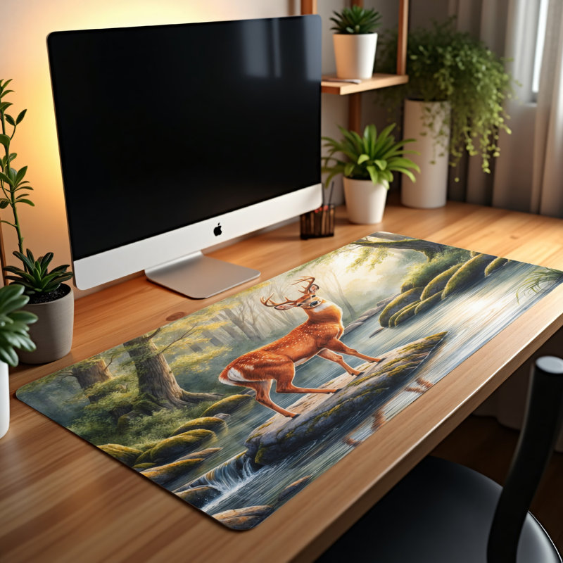 Polyester Desk Pad, 31.5x15.5