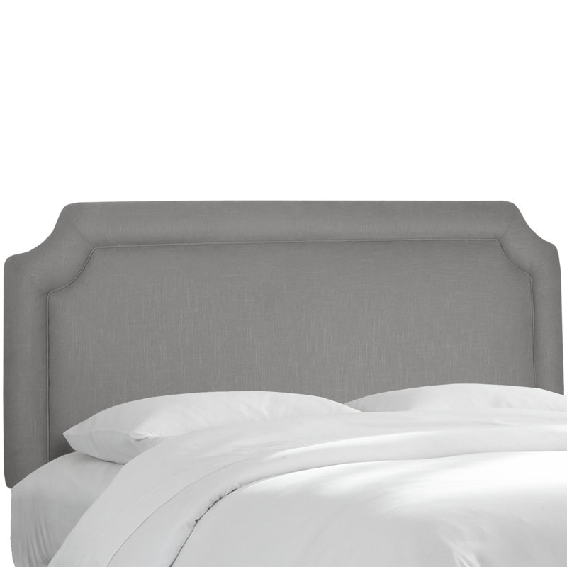 Pocola Upholstered Headboard, King, Classic Grey Linen