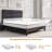 Alti Modern Full Size Bed Frame with Linen Upholstered Headboard,Gray-1789860310-1789860306