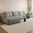 Compression Cloud Sectional Couch With L-Shape Chaise,Modern Modular Sofa With Deep Seat, Upholstered Couches For Living Room Bedroom,No Assembly Required-162846773-162846730-162846728