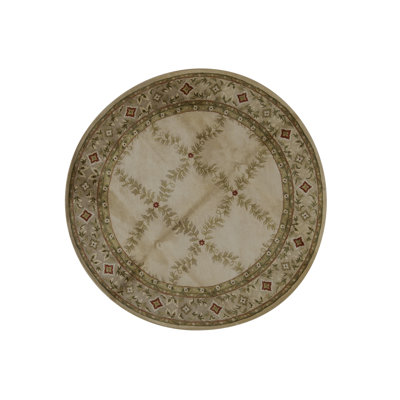 Hand-Knotted High-Quality Beige Area Rug