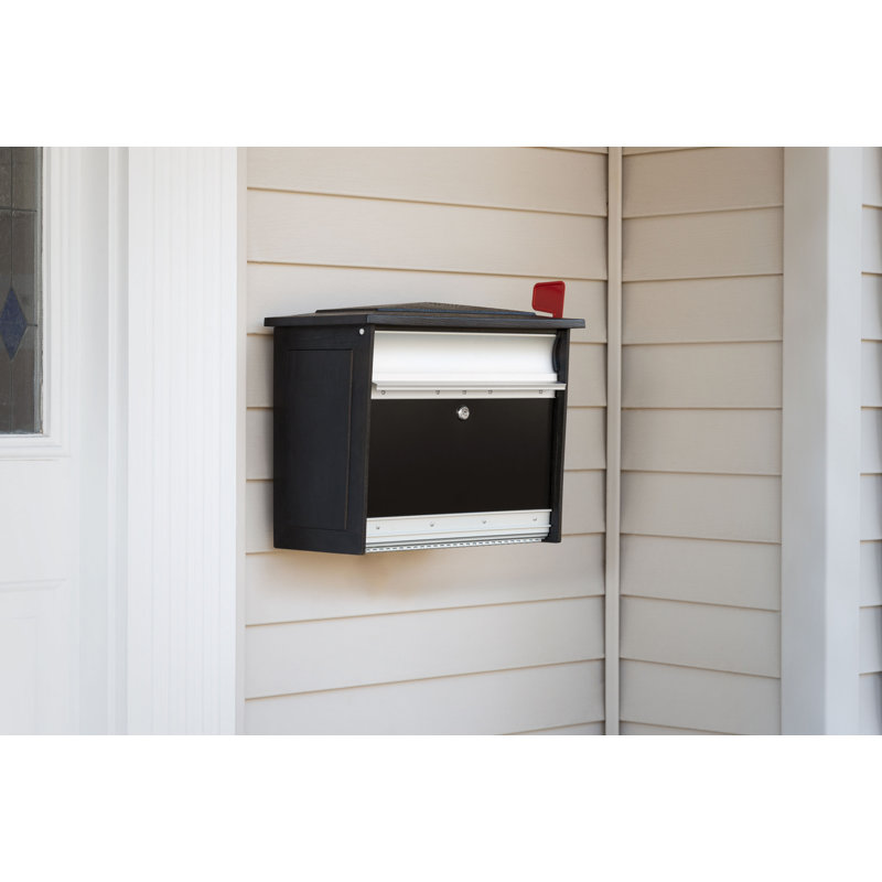 Boîte aux lettres murale verrouillable Mailsafe, Noir