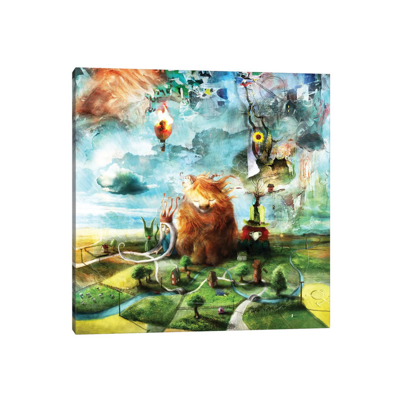 Purr by Alexander Jansson - Wrapped Canvas Print, 30.48 cm H x 30.48 cm W