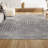Odense High-Low Minimalist Angle Geometric Gray/Ivory Indoor/Outdoor Rug-1231560974