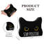 Enseigne amusante en acrylique chat noir