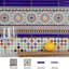 Sevillano Andalusa 8" x 8" Ceramic Cenefa Border Wall Tile in Blue/Red/Green