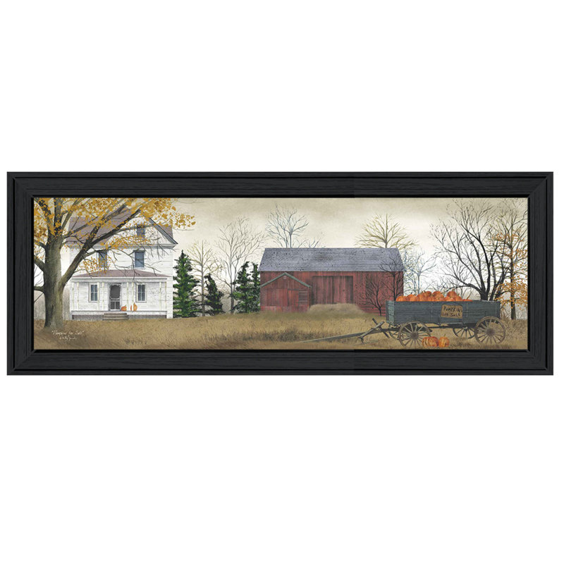 «Pumpkins For sale», art mural encadré pour salon, impression murale par Billy Jacobs