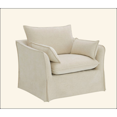 Linen Chair W/2 Pillows