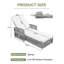 Chaise longue d'extérieur avec coussins-1488349923