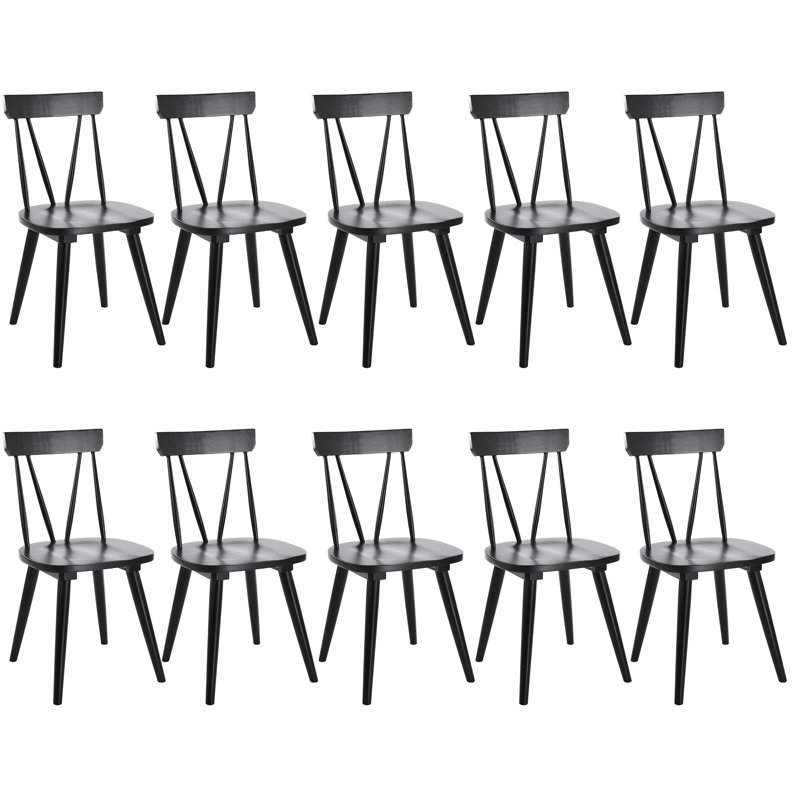 Brendi Solid Wood Dining Chair (Set of 10)