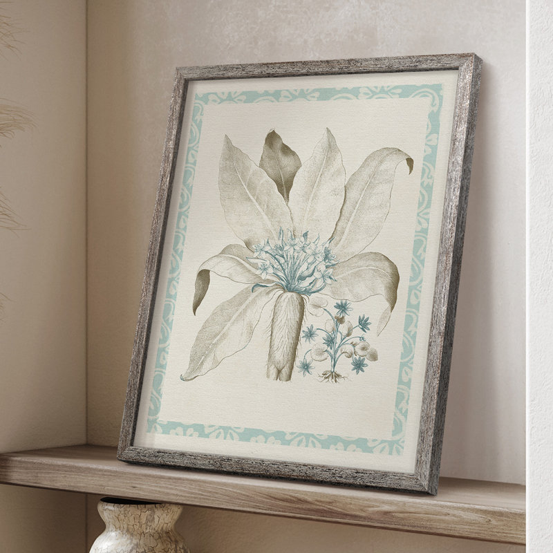 Willow Blue Besler, reproduction encadrée en V - bois massif, H 11 po x l 9 po