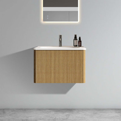 Meuble-lavabo simple avec plateau en céramique 23,40 po Emytt