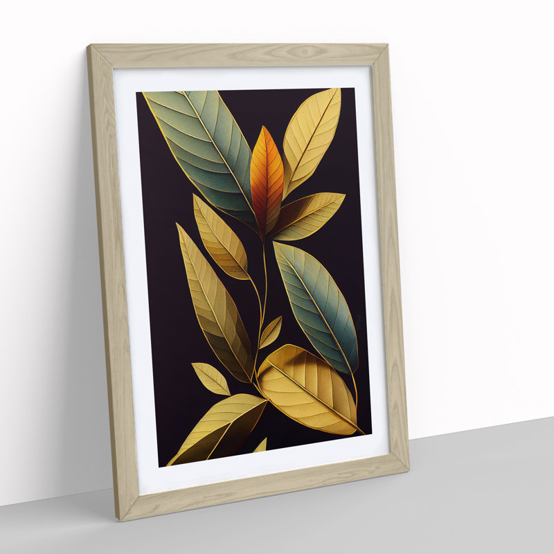 The Lush Leaves - Framed Print, 64cm H x 46cm W x 2cm D, Oak Framed