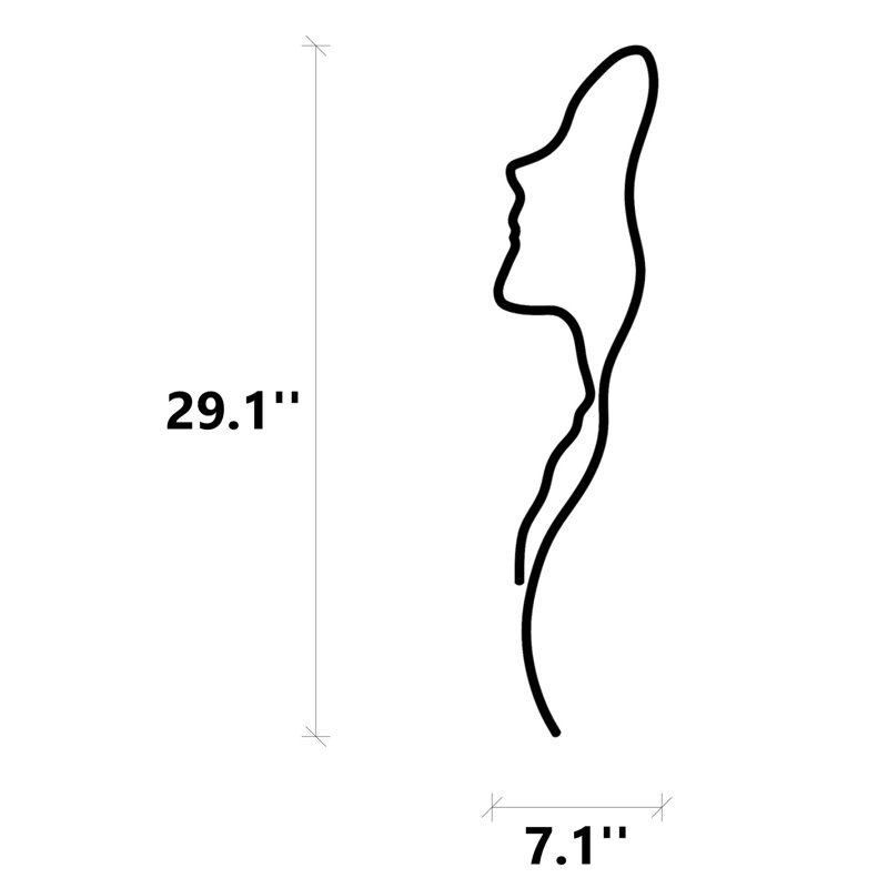 Modern People Wall Decor on Metal
