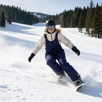 Agent de rénovation automobile Pantalon de ski pour femme imperméable, coupe-vent et chaud à bretelles