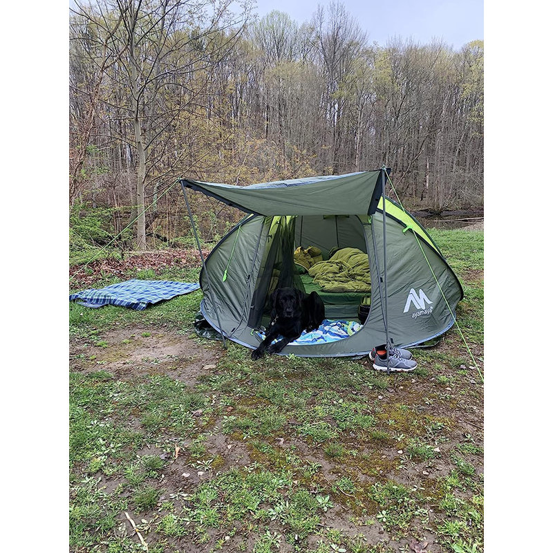 Tente Pop Up Instant 6 personnes, tentes pour 4 à 6 personnes, Vert