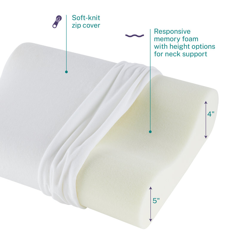Memory Foam Medium Pillow, Standard