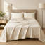 Ensemble de draps en microfibre et bambou hypoallergéniques avec confort rafraîchissant-138649784-138649787