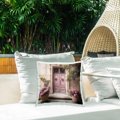 Housse et insert de coussin décoratif en polyester pour intérieur / extérieur Riley B