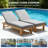 Tannyfarm Outdoor 3.5'' Chaise Lounge Seat / Back Cushion (Set Of 2)-429614342-429614343