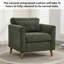 Chaise d'appoint rembourrée avec coussin Carlaya-407204197