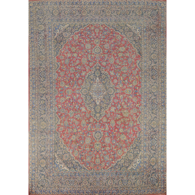 Tapis traditionnel traditionnel rose 10 x 13