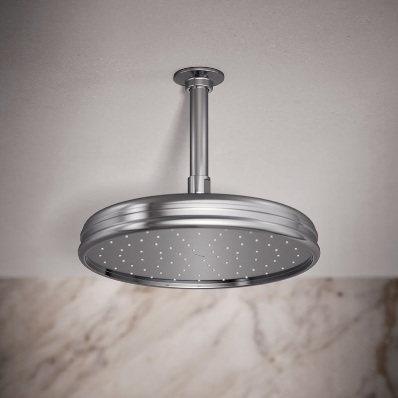 Traditional Round 10" Rainhead with Katalyst Air-Induction Spray, 2.5 Gpm