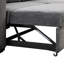 Lit modulaire confortable avec tablette latérale et 2 tabourets, canapé-lit, tablette-lit en velours bleu noir, tissu pratique-989862049