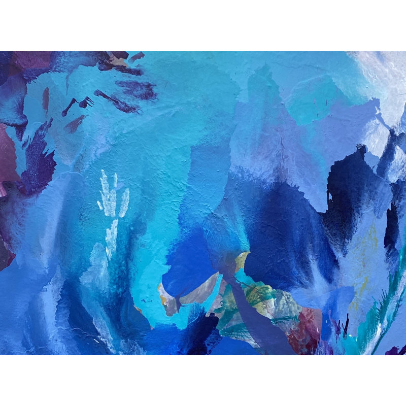 Blue Star Print by Usha Shukla